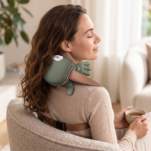 Masseur Nomade RelaxCocoon : masseur cervical 4D sans fil