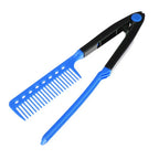 Peigne lisseur en V, coloris bleu