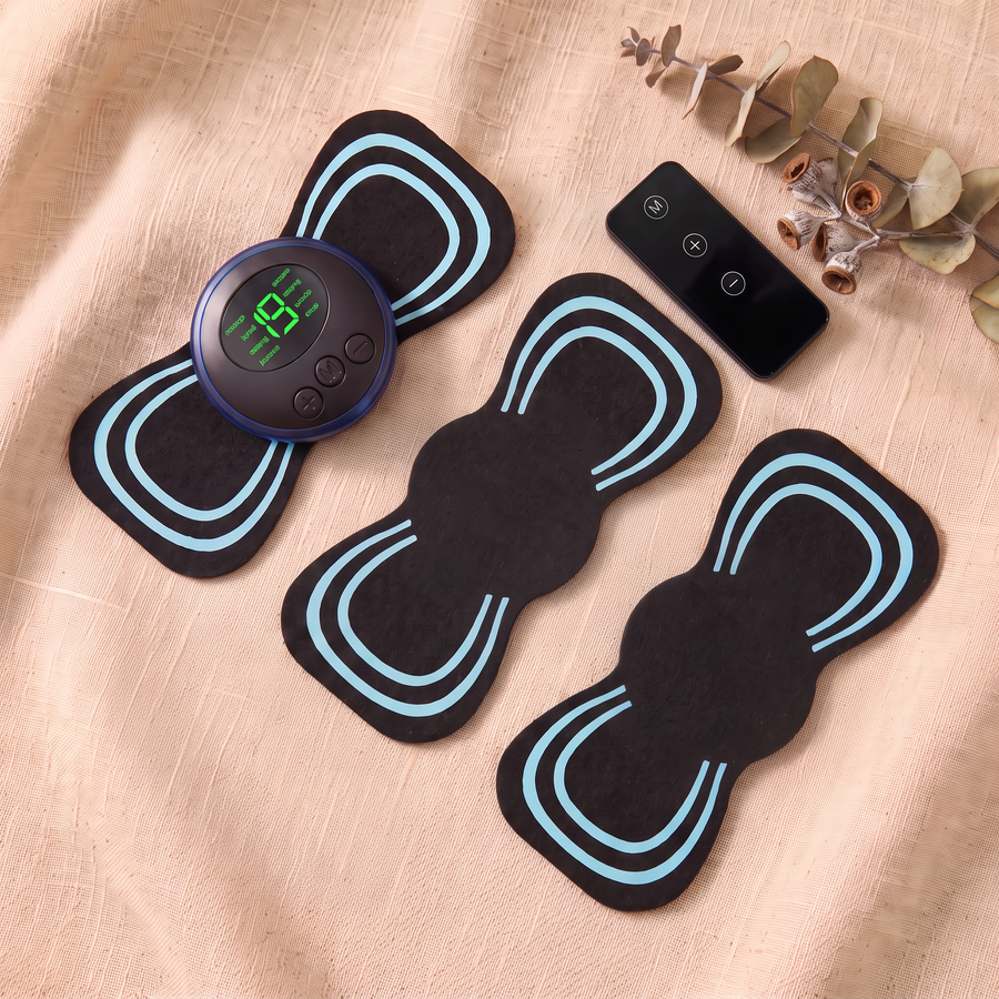 Masseur Papillon – Mini masseur nuque avec télécommande et patchs