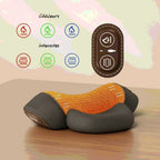 Masseur Cocon RelaxCocoon orange et gris avec télécommande et réglages de chaleur et d'intensité