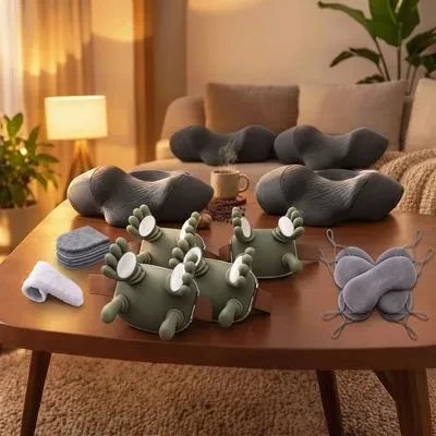Rituel Famille RelaxCocoon : Masseurs Nomade, Masseurs Cocon chauffants et masques yeux offerts